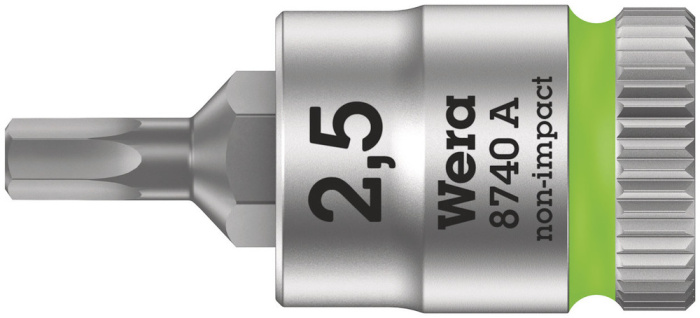 8740 A Zyklop zástrčný nástavec, upínací část 1/4", 2.5 x 28 mm