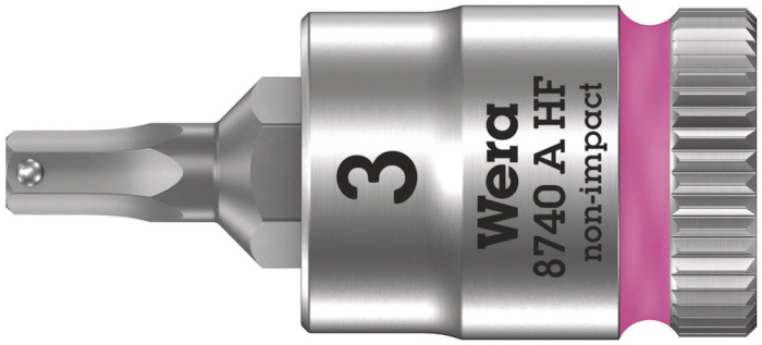 8740 A HF Zyklop zástrčný nástavec, s přidržovací funkcí, upínací část 1/4", 3 x 28 mm