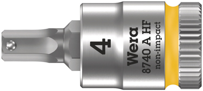 8740 A HF Zyklop zástrčný nástavec, s přidržovací funkcí, upínací část 1/4", 4 x 28 mm