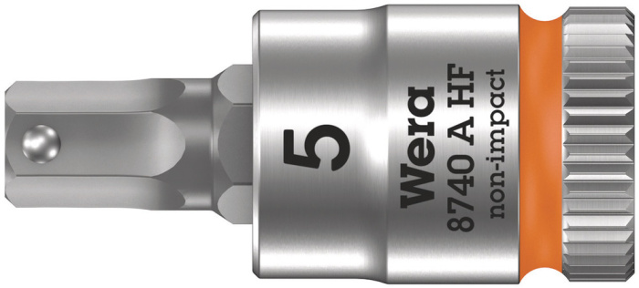 8740 A HF Zyklop zástrčný nástavec, s přidržovací funkcí, upínací část 1/4", 5 x 28 mm