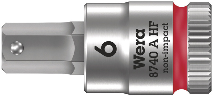 8740 A HF Zyklop zástrčný nástavec, s přidržovací funkcí, upínací část 1/4", 6 x 28 mm