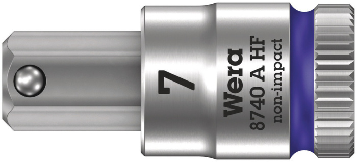 8740 A HF Zyklop zástrčný nástavec, s přidržovací funkcí, upínací část 1/4", 7 x 28 mm