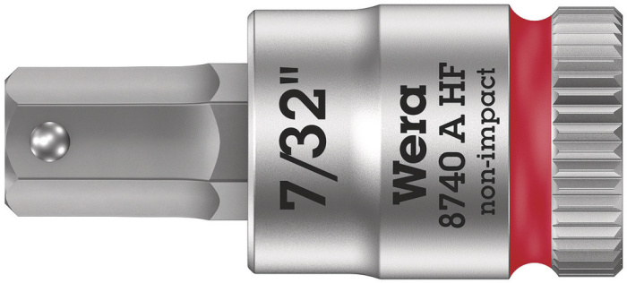 8740 A HF Zyklop zástrčný nástavec, s přidržovací funkcí, upínací část 1/4", 7/32" x 28 mm