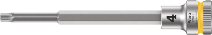 8740 B Hlavice s bitem Zyklop s upínací částí 3/8", s extra štíhlým profilem, 4 x 107 mm