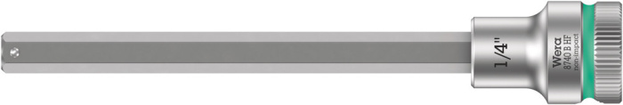 8740 B HF Zyklop zástrčný nástavec, s přidržovací funkcí, upínací čás 3/8", 1/4" x 107 mm