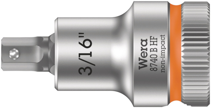 8740 B HF Zyklop zástrčný nástavec, s přidržovací funkcí, upínací čás 3/8", 3/16" x 35 mm