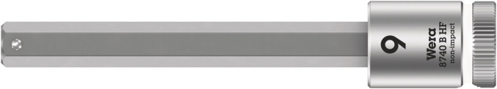 8740 B HF Zyklop zástrčný nástavec, s přidržovací funkcí, upínací čás 3/8", 9 x 100 mm