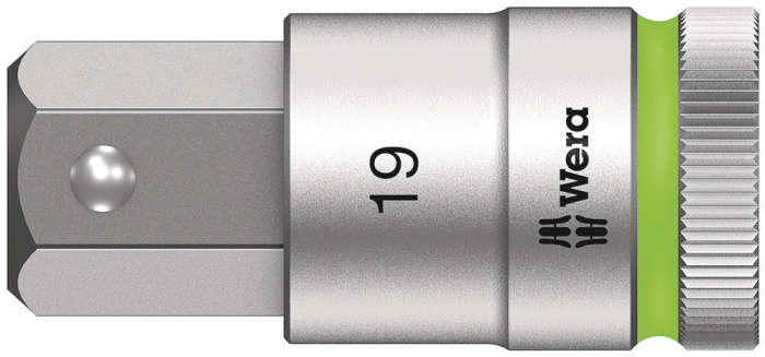 8740 C HF Zyklop zástrčný nástavec, s přidržovací funkcí, upínací čás 1/2", 19 x 60 mm