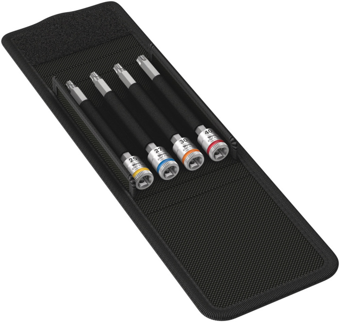 8767 A TORX® HF 1 sada zástrčných nástavců Zyklop TORX®, s přidržovací funkcí, upínací část 1/4", 4 dílný