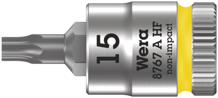 8767 A HF TORX® Zyklop zástrčný nástavec, s přidržovací funkcí, upínací část 1/4", TX 15 x 28 mm