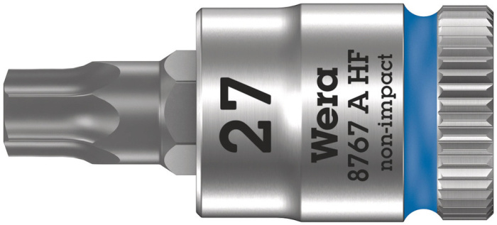 8767 A HF TORX® Zyklop zástrčný nástavec, s přidržovací funkcí, upínací část 1/4", TX 27 x 28 mm
