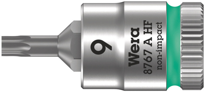 8767 A HF TORX® Zyklop zástrčný nástavec, s přidržovací funkcí, upínací část 1/4", TX 9 x 28 mm