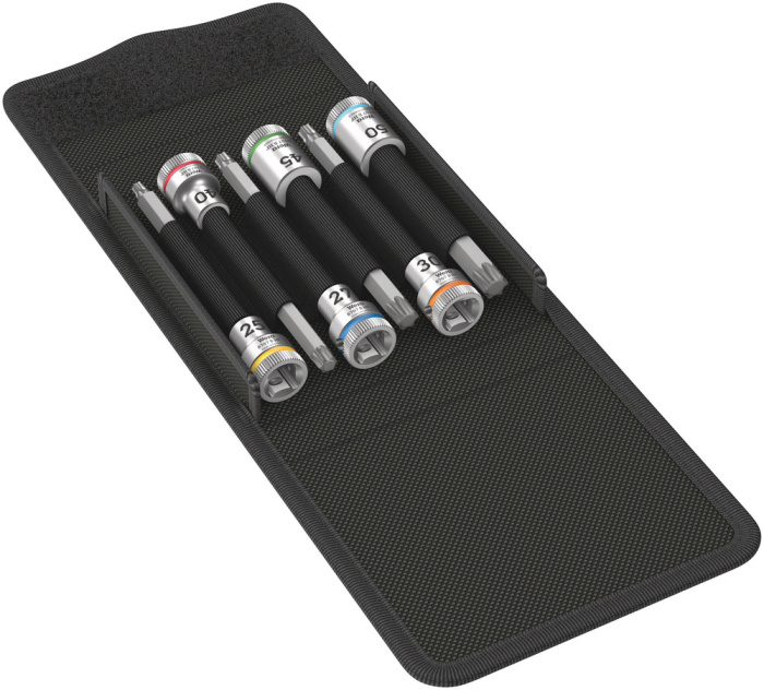8767 B TORX® HF 1 sada zástrčných nástavců Zyklop TORX®, s přidržovací funkcí, upínací část 3/8", 6 dílný