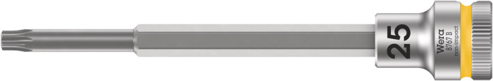 8767 B Hlavice s bitem TORX® Zyklop s upínací částí 3/8", s extra štíhlým profilem, TX 25 x 107 mm