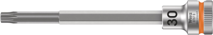 8767 B Hlavice s bitem TORX® Zyklop s upínací částí 3/8", s extra štíhlým profilem, TX 30 x 107 mm