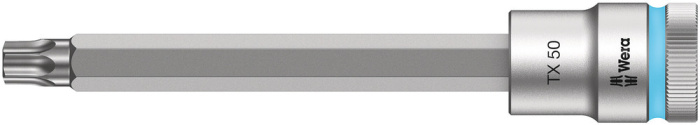 8767 C HF TORX® zástrčný nástavec Zyklop, s přidržovací funkcí, upínací část 1/2", TX 50 x 140 mm