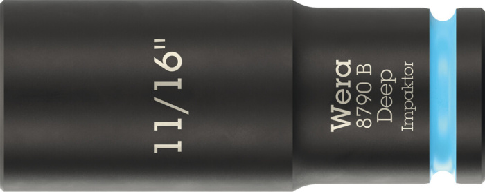 8790 B Impaktor Deep Nástrčná hlavice s připojovacím rozměrem 3/8", 11/16" x 63 mm