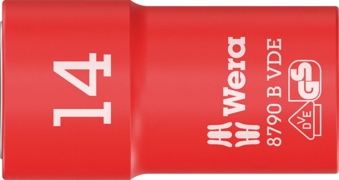 8790 B Nástavec nástrčných hlavic Zyklop VDE, izolovaný, s připojovacím rozměrem 3/8", 14 x 46 mm