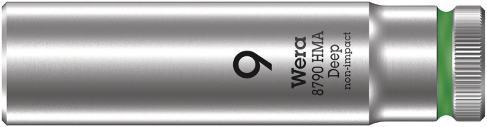 8790 HMA Deep Nástrčná hlavice, upínací část 1/4", 9 x 50 mm