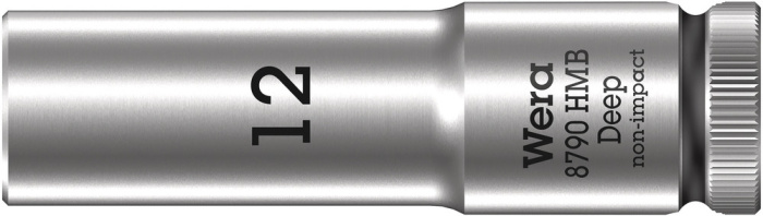 8790 HMB Deep Nástrčná hlavice, upínací část 3/8", 12 x 64 mm