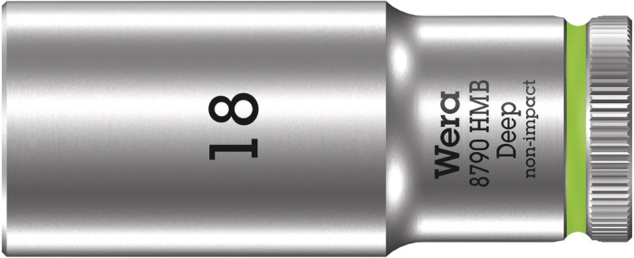 8790 HMB Deep Nástrčná hlavice, upínací část 3/8", 18 x 64 mm