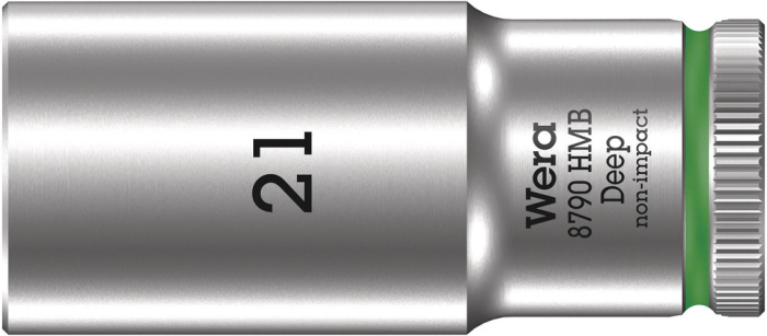 8790 HMB Deep Nástrčná hlavice, upínací část 3/8", 21 x 64 mm