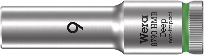 8790 HMB Deep Nástrčná hlavice, upínací část 3/8", 9 x 64 mm