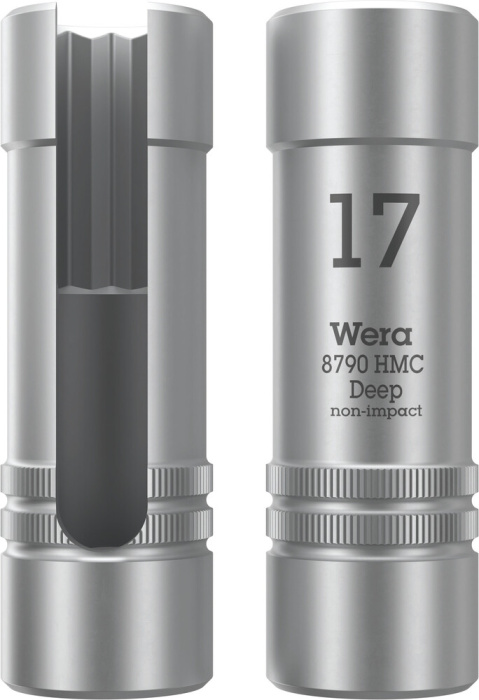 8790 HMC Deep Nástrčná hlavice s výřezem na dříku, připojovací rozměr 1/2", 17 x 76 mm