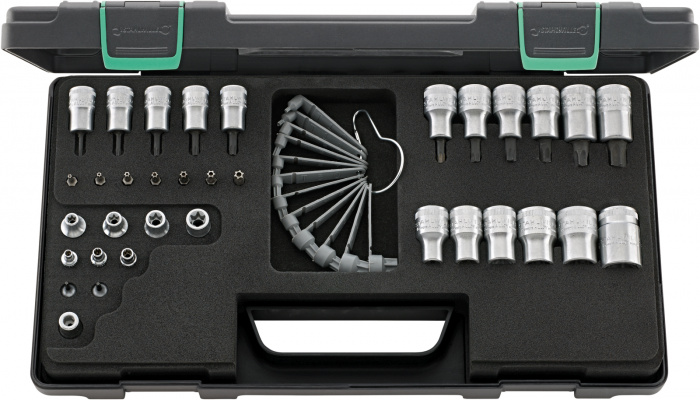 Sada nástrčných hlavic TORX® 35dílná.