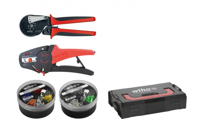 Wiha Odizolovací a krimpovací nástroj, 5dílná sada s dutinkami vodičů, 500 St., barevný kód 2 (DE) v L-Boxx Mini (43986)