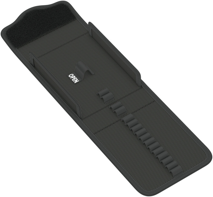 9470 Textilní pouzdro Kraftform Kompakt 400 RA, až pro 17 dílů, prázdné, 117 x 30 x 134 mm