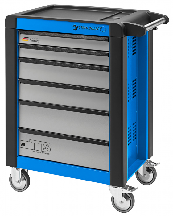 Vozíky na nářadí TTS 6   modrý, RAL 2703035  823mm x Š.497mm x V.1021mm