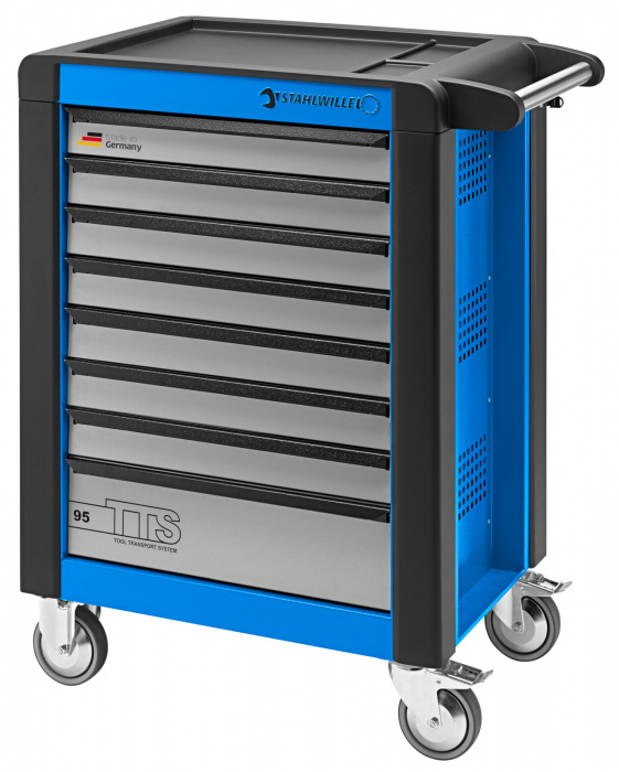 Vozík na nářadí TTS 8   modrý, RAL 2703035  823mm x š.497mm x v.1021mm