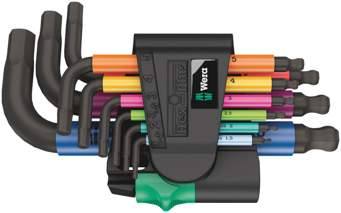 950/9 HEX-PLUS MULTICOLOUR 2 SADA ÚHLOVÝCH KLÍČŮ, METRICKÉ