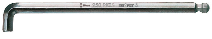 950 PKLS Zástrčný klíč, metrický, chromovaný, 2.5 x 112 mm
