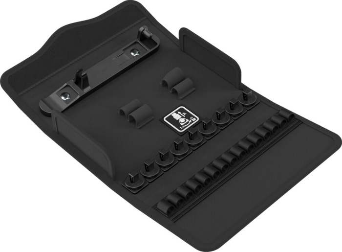 9588 Textilní pouzdro na sadu ráčny Zyklop Comfort 1/4", prázdné, 180 x 95 x 33 mm