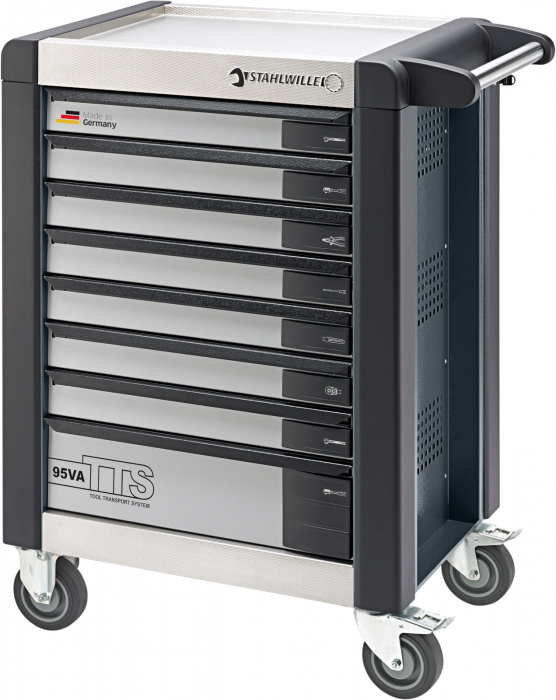 Vozík na nářadí TTS 8   uhlově šedý, RAL 7016  823mm x š.499mm x v.912mm