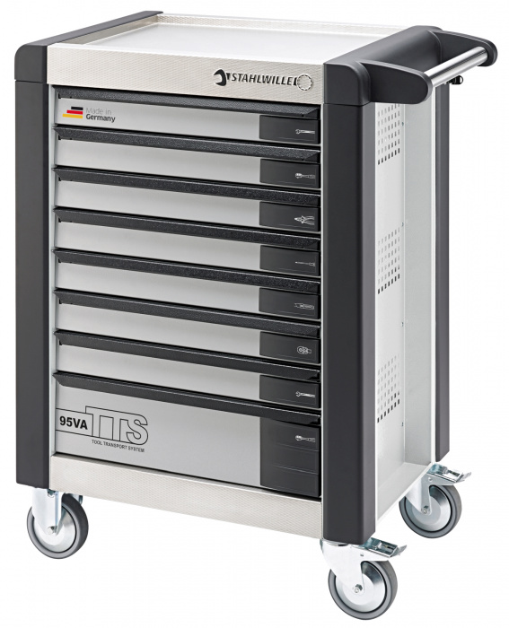 Vozík na nářadí TTS 8   bílý, RAL 9010  823mm x Š.499mm x V.912mm
