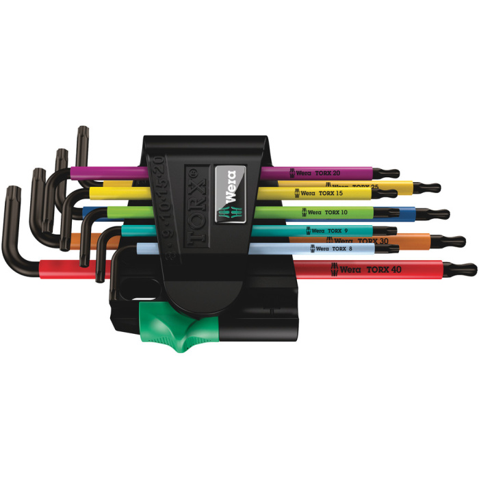 967/9 TX BO MULTICOLOUR 1 SADA ÚHLOVÝCH KLÍČŮ TORX®