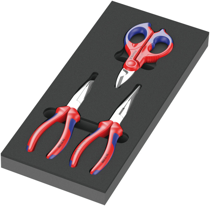 9781 Kleště KNIPEX v pěnové vložce, set 2, 3 dílný