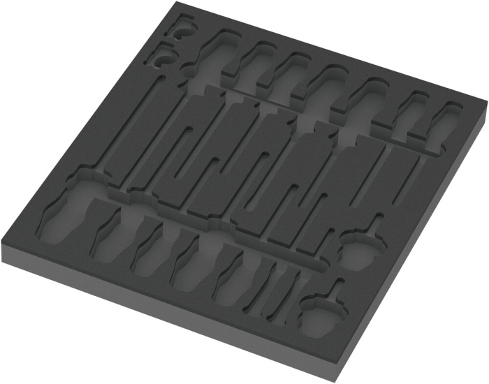 9810 Šroubovák v pěnové vložce, set 1, bez nářadí, 344 x 30 x 392 mm