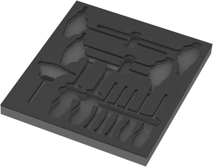 9813 Šroubováky Hex v pěnové vložce, set 1, bez nářadí, 344 x 30 x 392 mm