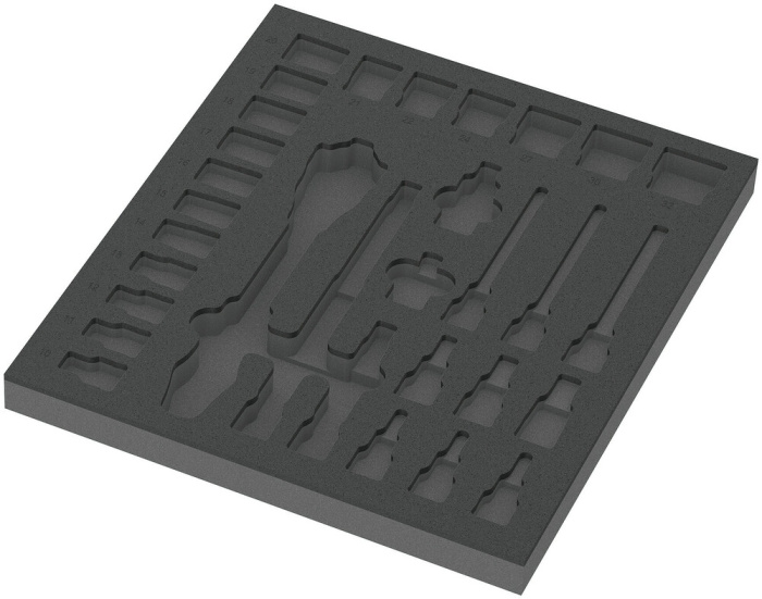 9822 Ráčna 8000 CZyklop 1/2" v pěnové vložce, set 1, bez nářadí, 344 x 30 x 392 mm