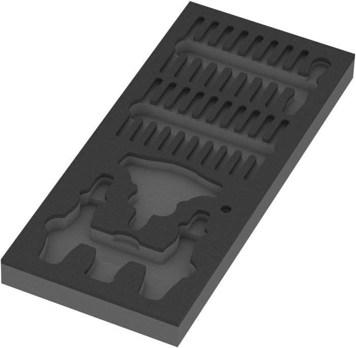 9852 Kraftform Kompakt s funkcí ráčny v pěnové vložc, set 1, bez nářadí, 172 x 30 x 392 mm