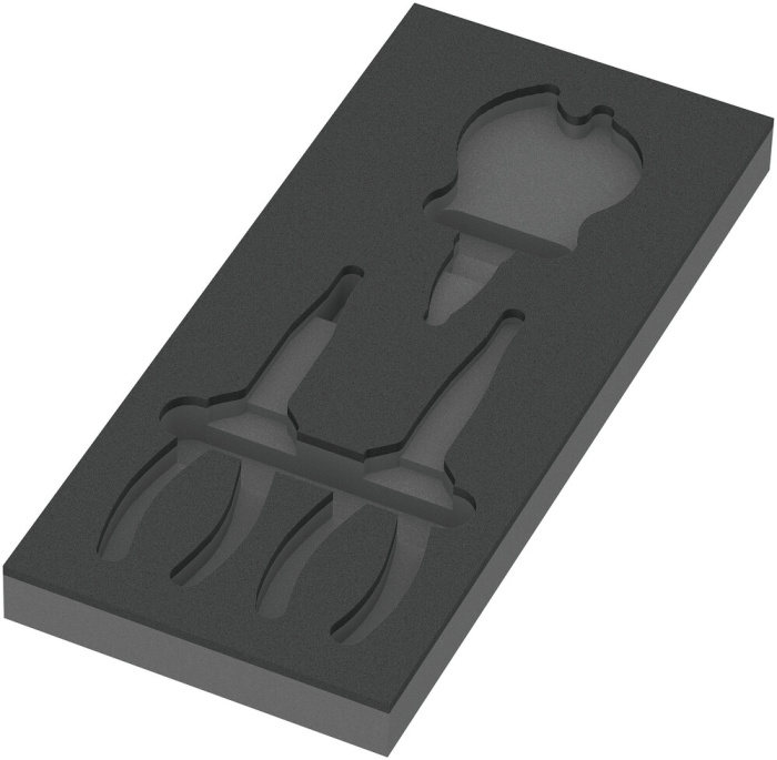 9881 Kleště KNIPEX v pěnové vložce, set 2, bez nářadí, 172 x 30 x 392 mm