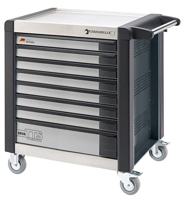 Vozík na nářadí TTS 8   uhlově šedý, RAL 7016  652mm x Š.1000mm x V.1024mm