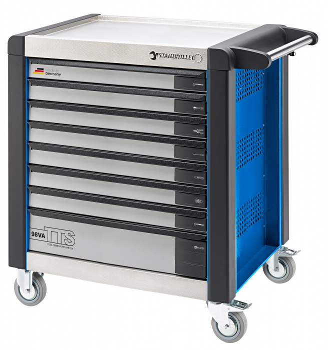 Vozík na nářadí TTS 8   modrý, RAL 2703035  652mm x Š.1000mm x V.1024mm