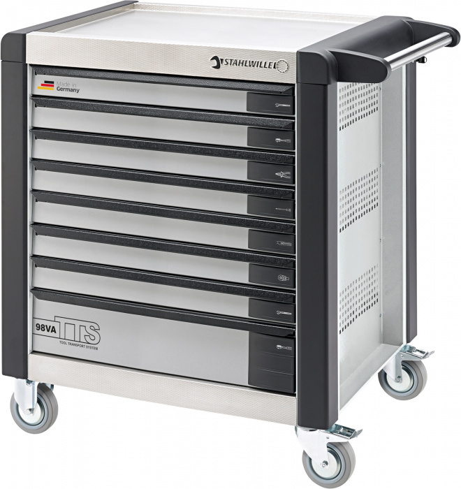 Vozík na nářadí TTS 8   bílý, RAL 9010  652mm x Š.1000mm x V.1024mm