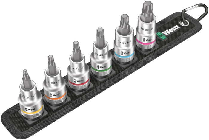 Belt C 3 TORX® HF sada zástrčných nástavců Zyklop TORX®, s přidržovací funkcí, upínací část 1/2", 6 dílný