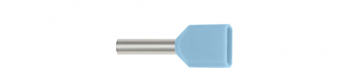 Wiha Dvojitá dutinka vodiče s plastovým límcem 100 St., barevný kód 1 (FR) 2 x 0.75 (43936)